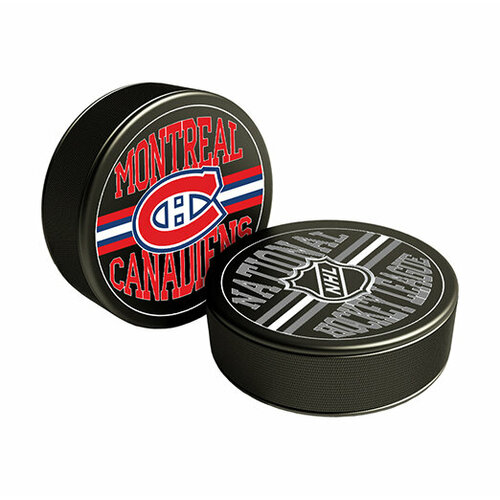 Шайба Rubena НХЛ черный фон Монреаль шайба rubena montreal canadiens mascot