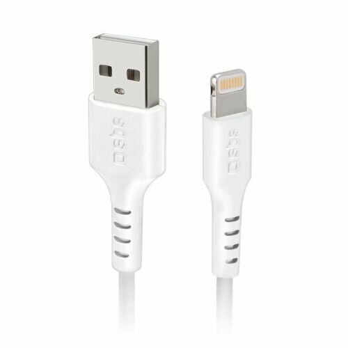 Sbs-mobile SBS Mobile Кабель Lightning USB металлические разъемы, 3 м, белый sbs mobile sbs mobile адаптер джек 3 5 мм lightning 1 м серый