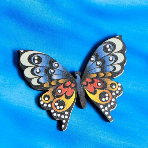 Интерьерный декор Бабочка бордовая 5х78см 280₽