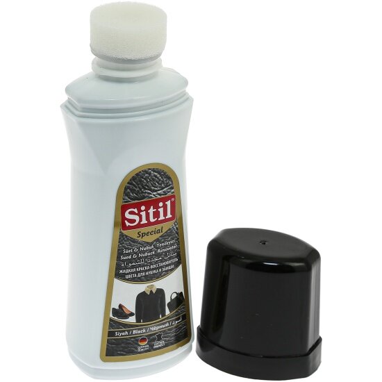 фото Краска-восстановитель SITIL Suede&Nubuck Renovator для замши и нубука, цвет чёрный, 100мл