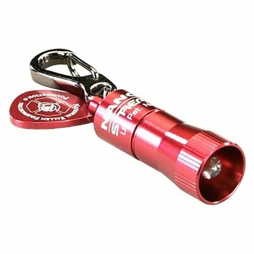 фото Фонарь streamlight (стримлайт) red nano light® with white led. clam packaged. red