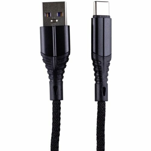 Кабель Zibelino USB-A - USB-C 2.1 А, 2 м, нейлоновый, черный
