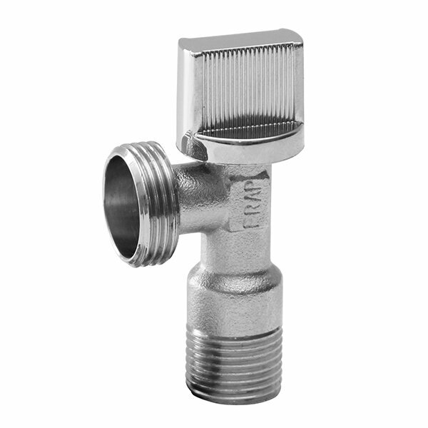 фото Кран угловой шаровой 1/2' - 3/4' нар/нар с отражателем FRAP