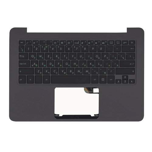 Клавиатура (топ-панель) для ноутбука Asus ZenBook UX305CA черная с черным топкейсом черный