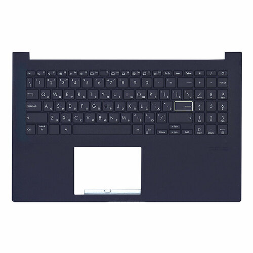 Клавиатура (топ-панель) для ноутбука Asus VivoBook X513E черная с черным топкейсом клавиатура топ панель для ноутбука asus x502 черная с черным топкейсом