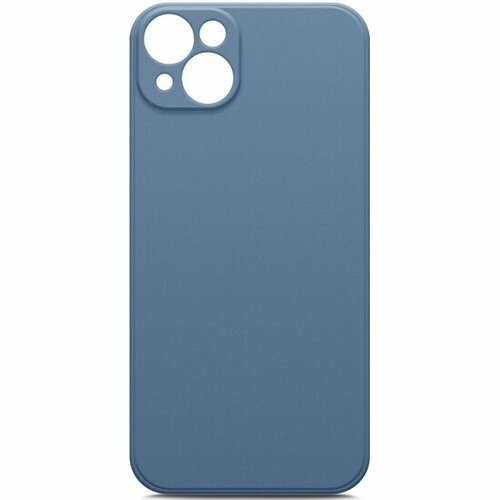 Силиконовый чехол Borasco для Apple iPhone 14 Plus, Microfiber Case Soft Touch синий