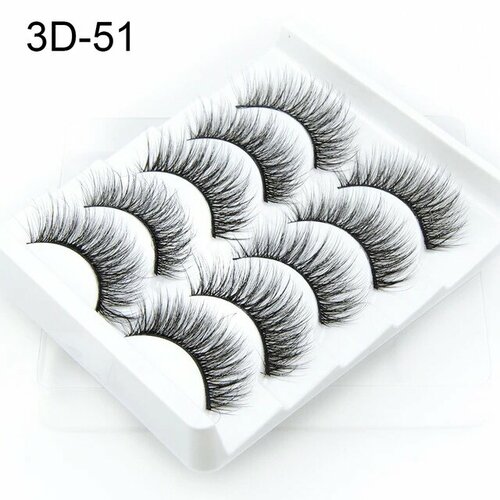 Накладные ресницы NAGARAKU 3D-51 huda beauty faux mink lash накладные ресницы jade