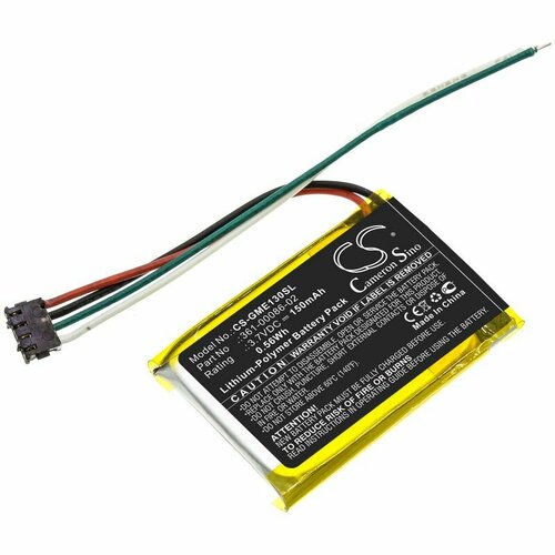 Аккумулятор CameronSino CS-GME130SL для велокомпьютера Garmin Edge 130 (361-00086-02) 150mAh аккумулятор для велокомпьютера garmin edge 1030 361 00105 00