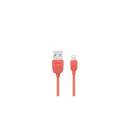 Кабель USB - 8 pin Celebrat SKY-2i, 1.0м, круглый, силикон, цвет: красный