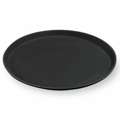 Набор подносов прорезиненных диаметр 27 см черный