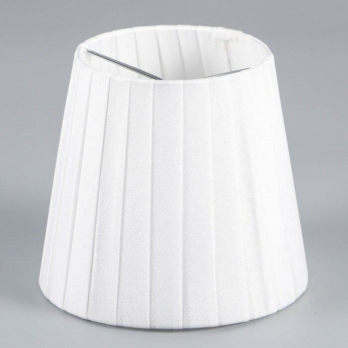 фото Абажур "Классика" белый крепление бабочка 14х14х12,5см 9193287