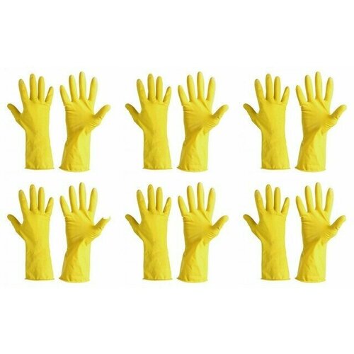 EuroHouse Перчатки латексные тонкие XL, 6 уп