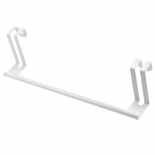 Вешалка-перекладина на дверь, 27,5х6,5х7см, металлическая, окрашенная, (Китай) белый