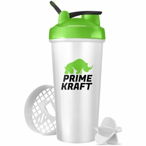 Шейкер Prime Kraft с венчиком зеленый