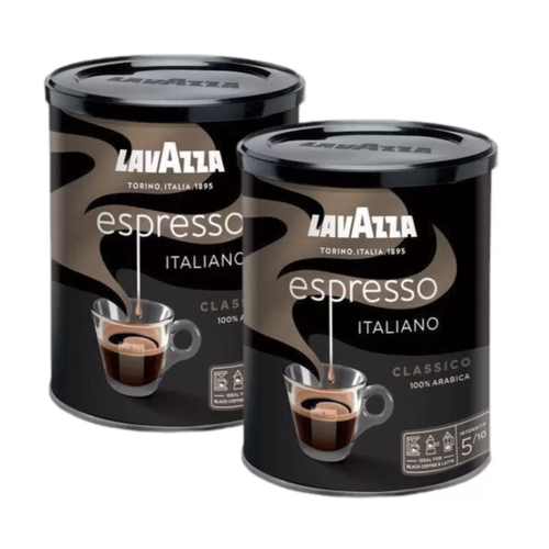 Lavazza Espresso Italiano Classico кофе молотый 2x250 г ж/б 100% арабика (70018877)