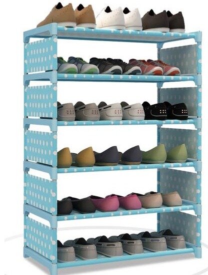 Шкаф для обуви 6 полок Meiyihan Shoe Rack серый