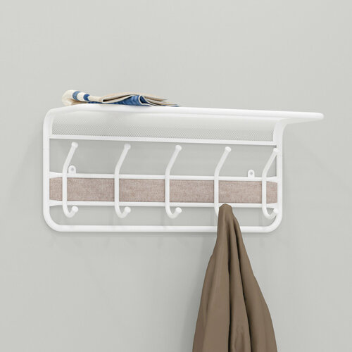 Вешалка настенная С полк гранада 21 БЕЛАЯ соликамск 2673₽