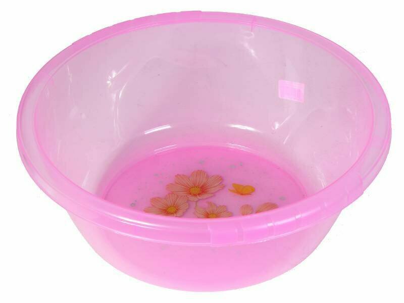 фото Миска Росспласт круглая 1,6 л MIX №4 с декором М4/РП-134