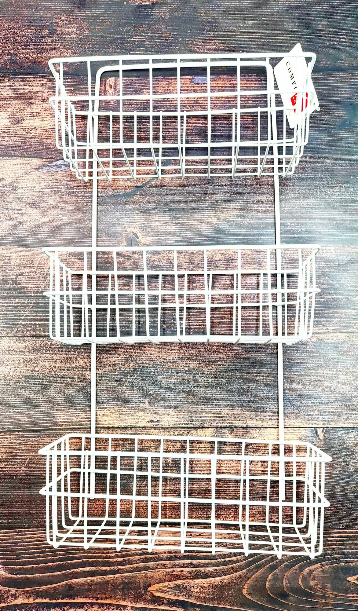 фото Полка подвесная 21BT1194W симпл универсальная, 3 полки, 25,5*10*51см, металл белый