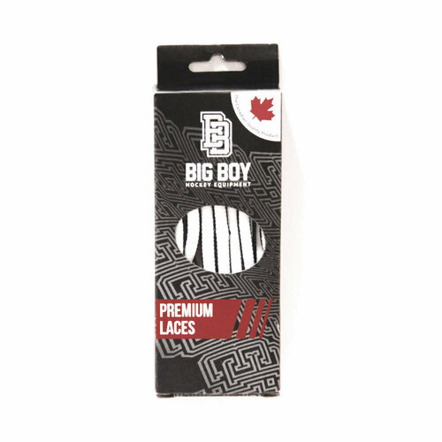 Шнурки для коньков BIG BOY Premium с пропиткой BB-LACES-PRM-274WT длина 274 см