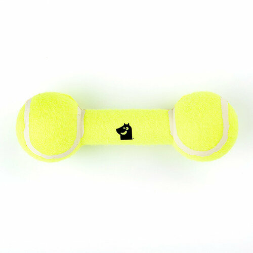 Игрушка Mr.Kranch для собак Гантель большая 20 см желтая Mr. Kranch 4630147177806 игрушка набор качественных профессиональных теннисных мячей для собак solinco 1 банка