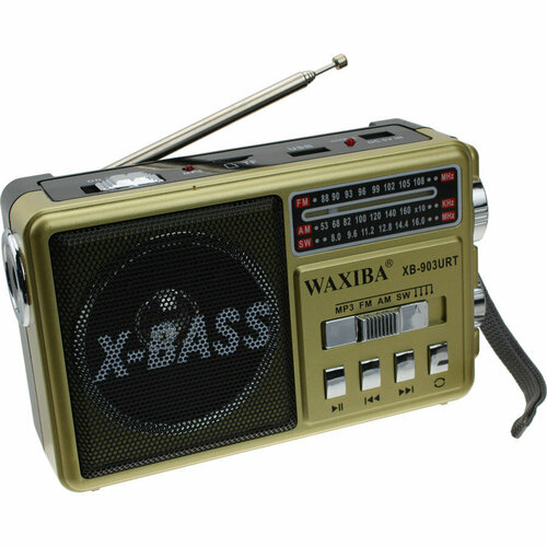 Радио XB-903URT USBmicroSD Waxiba ACC фонарик gold 152400₽