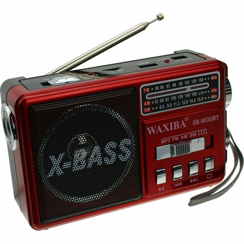 Радио XB-903URT USBmicroSD Waxiba ACC фонарик красное 152500₽