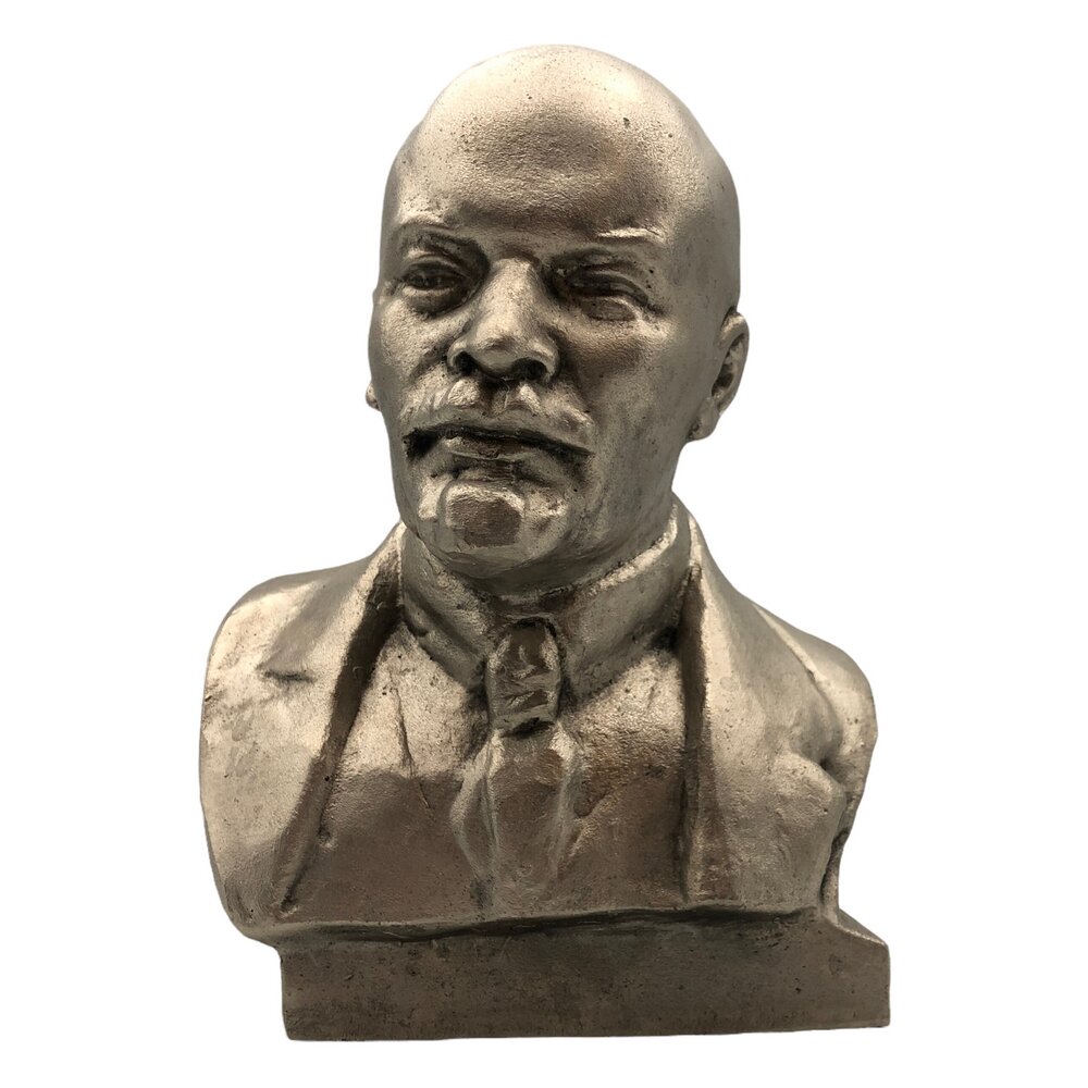 Силуминовый бюст "В. И. Ленин" 1970-1980 гг, Г. Нерода, СССР