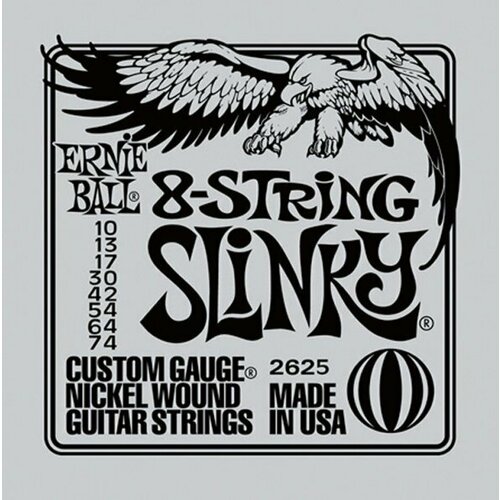 Ernie Ball 10-74 Slinky 2625 8-string