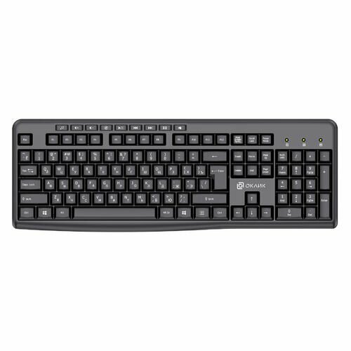 Клавиатура Oklick K225W USB Радиоканал черный 1875232 114900₽