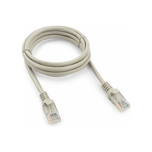 Патч-корд медный F/UTP, категория 5e, 26 AWG (0,48 мм), экранированный, LSZH, серый, 0,3 м