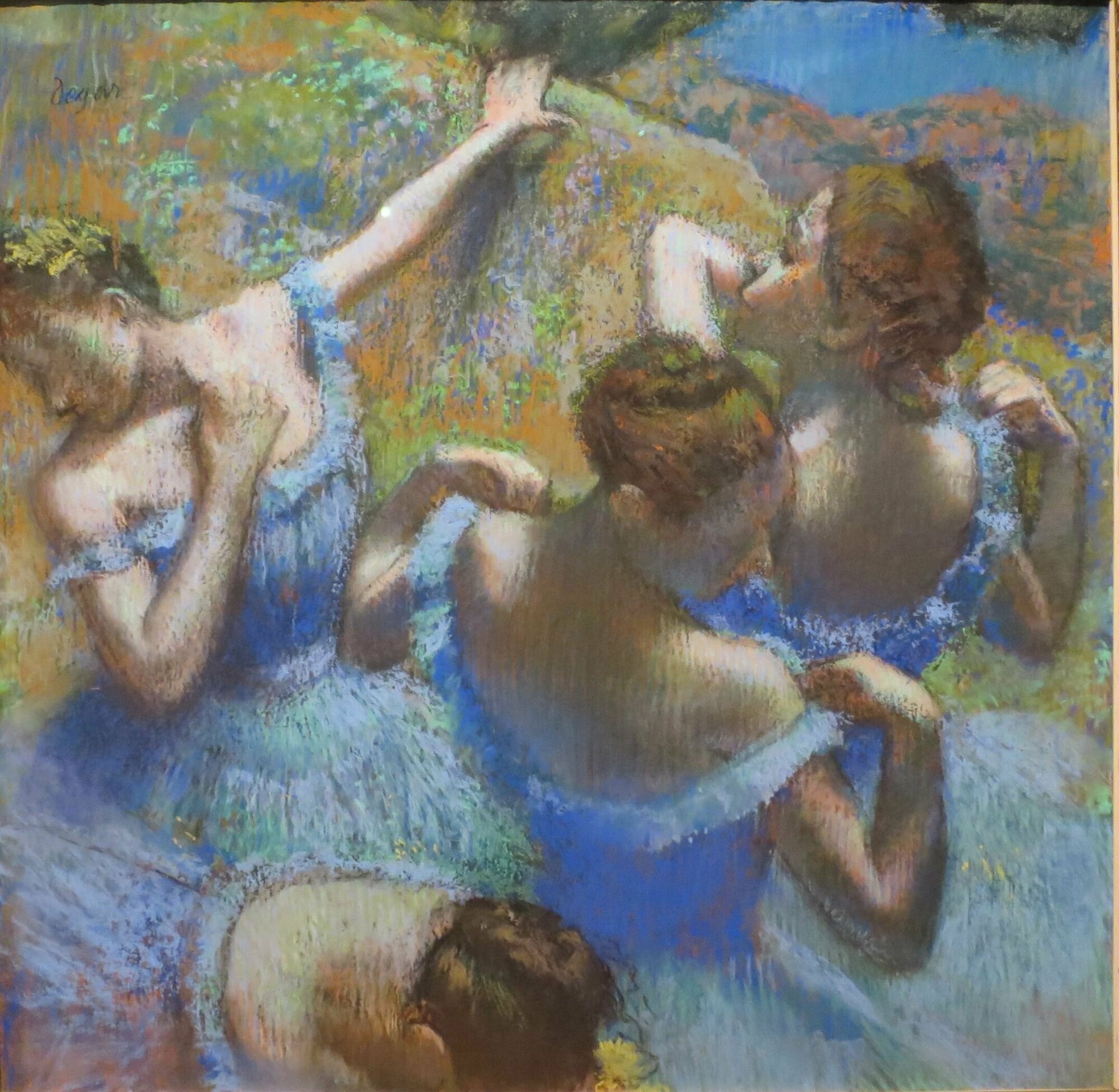 Голубые танцовщицы картина на холсте Премиум качество Эдгар Дега