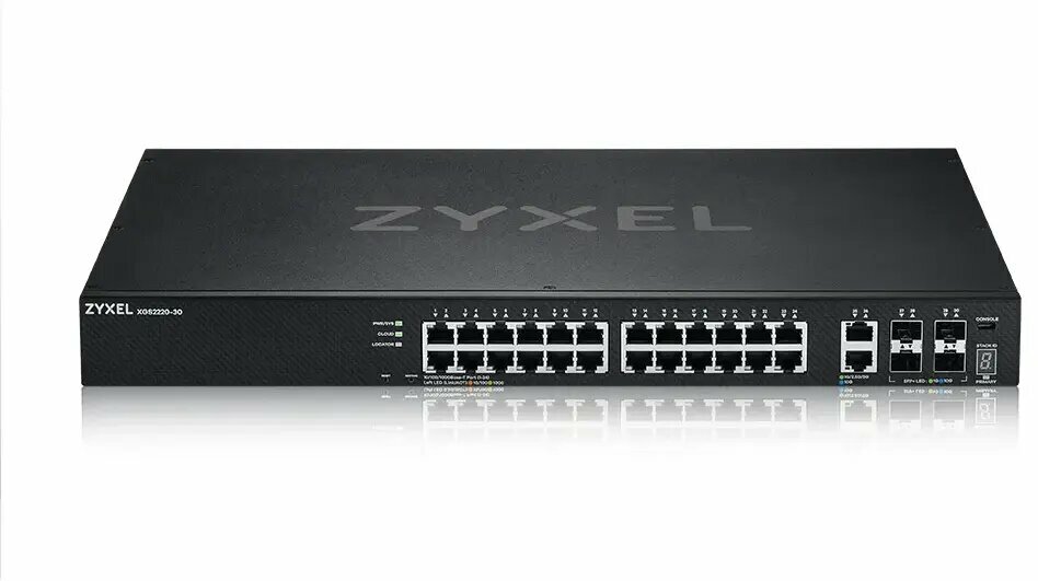 Коммутатор ZYXEL rack 19", 24xRJ-45: 1G, 2xRJ-45: 1/2.5/5/10G, 4xSFP+ - фото №1