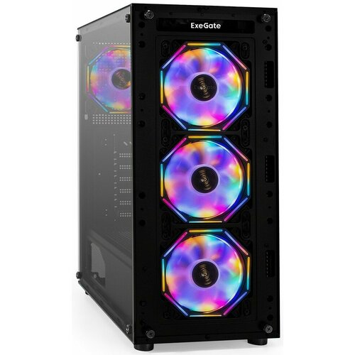 Корпус ExeGate i3 BASE 500W Black (EX294977RUS) черный