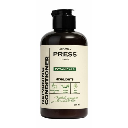 PRESS GURWITZ PERFUMERIE Кондиционер травяной для восстановления волос Macadamia од Shea butter Red clover 300 мл 1386₽