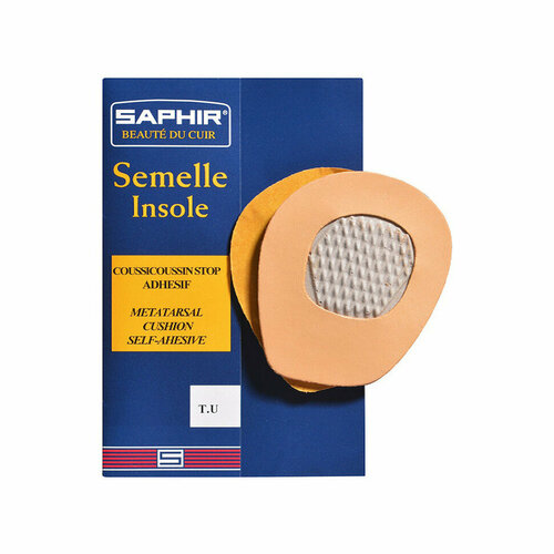 Супинатор кожаный SAPHIR Semelle Insolle, Coussin Stop Adhesif, безразмерный.