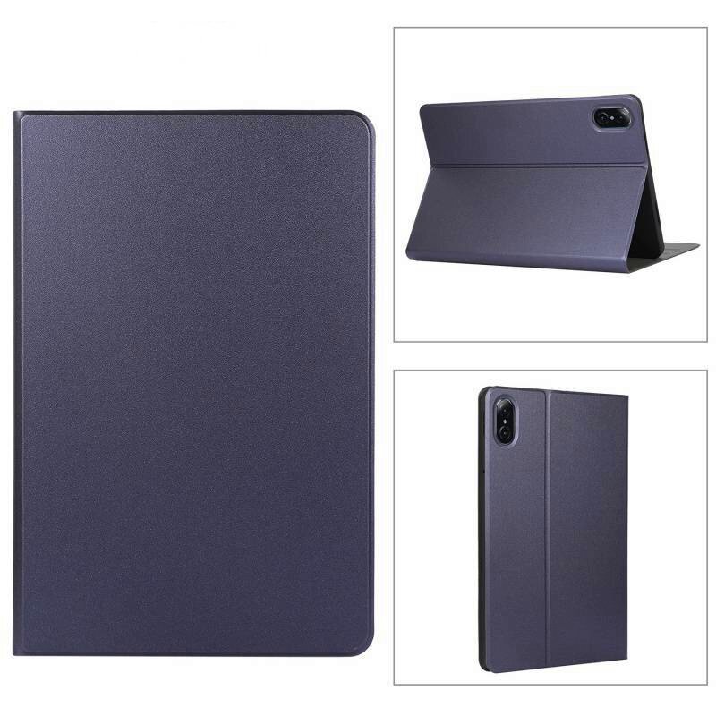 Чехол-обложка MyPads Copertina elegante для Honor Pad 8 (HEY-W09) из качественной водоотталкивающей импортной кожи в синем цвете