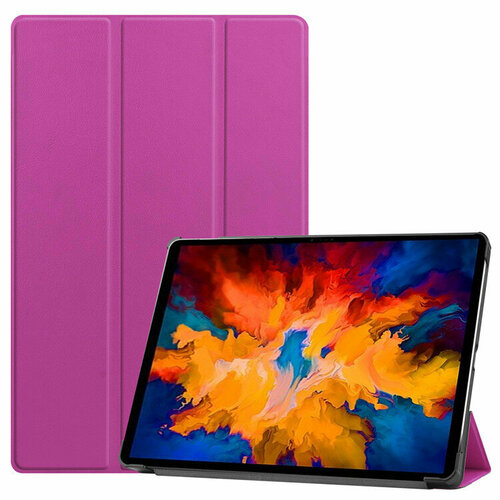 защитный чехол футляр книжка для lenovo p11 pro 11 5 tb j706f 2020 2021 lenovo pad pro 2021 tb j716 черный кожаный Защитный чехол самый тонкий в мире для Lenovo P11 Pro 11.5 TB-J706F (2020 / 2021) / Lenovo Pad Pro 2021 (TB-J716) iL Sottile фиолетовый пластиковый.