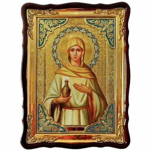 Храмовая икона Мария Магдалина в фигурном киоте 60 Х 80 см, арт ХБИ-261