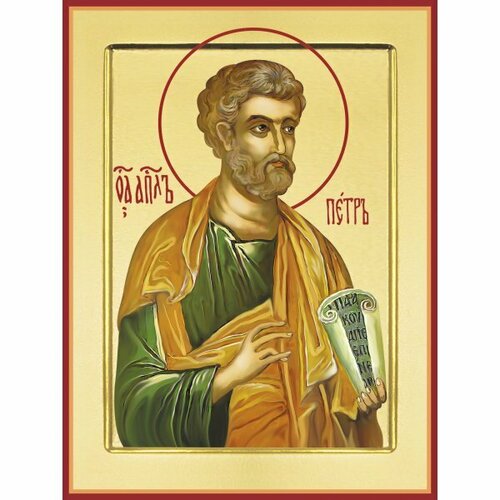 Икона Петр Апостол, арт PKI-АП-32 икона павел апостол арт pki ап 8