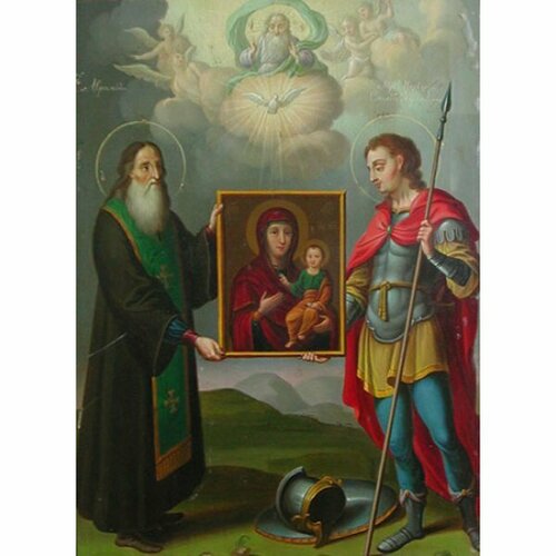 Икона Авраамий и Меркурий Смоленские, арт ОПИ-1815