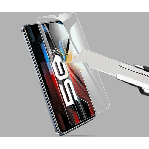 Защитное закалённое противоударное стекло MyPads Forti Glass для телефона Infinix Note 12 5G X671 / Note 12 Pro 5G с олеофобным покрытием чехол mypads защита панды для infinix note 12 5g x671 note 12 pro 5g задняя панель накладка бампер