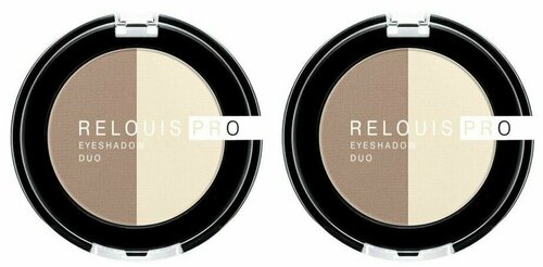 Relouis Тени для век тон 102 Pro Eyeshadow Duo,2 шт