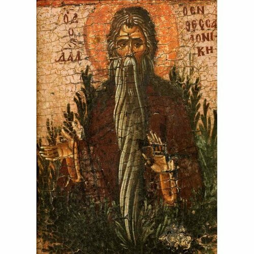 Икона Давид Солунский (копия старинной), арт ОПИ-1178