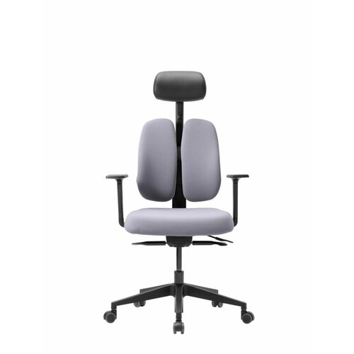 Ортопедическое кресло Duorest Gold D2500G-DAS эргономичная конструкция, сиденье слайдер, двойная спинка серый