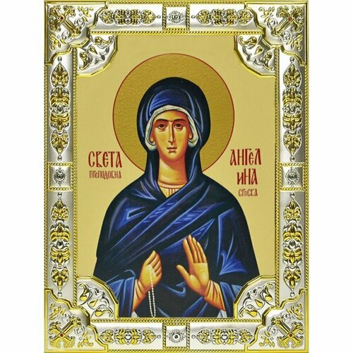 Икона Ангелина Сербская, 18 х 24, со стразами, арт вк-511