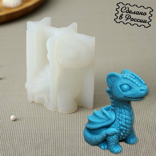 Силиконовый молд Дракоша Лилу размеры 42х65 см высота 75 см цвет прозрачный 1299₽