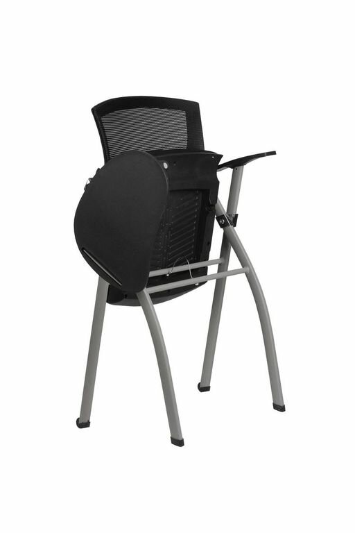 Кресло офисное Riva Chair RCH 462TE Чёрное складное с пюпитром