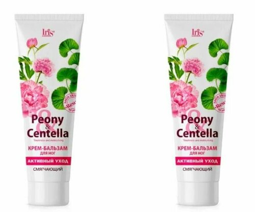 Iris PEONY & CENTELLA Крем-Бальзам для ног Активный Уход, туба 100мл,2 шт