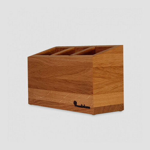 Подставка для кухонных принадлежностей US006ON, 24 х 9 х 14 см, дерево дуб 400620